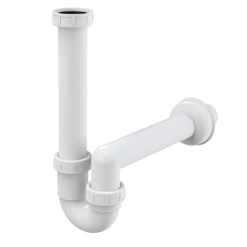 сифон д/мойки 1.1/2"х50 трубный, с накидной гайкой 6/4" A80-DN40 Alcadrain