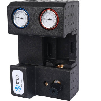 Насосная группа STOUT SDG-0007 с 3-х ходовым приводным смесителем 3/4 без насоса, SDG-0007-002001