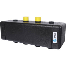 Стальной распределительный коллектор STOUT SDG-0016 2 отопительных контура. В теплоизоляции DN 20, SDG-0016-002502