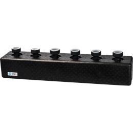 Стальной распределительный коллектор STOUT SDG-0016 3 отопительных контура, в теплоизоляции DN 25, SDG-0016-004003