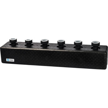 Стальной распределительный коллектор STOUT SDG-0016 3 отопительных контура, в теплоизоляции DN 25, SDG-0016-004003