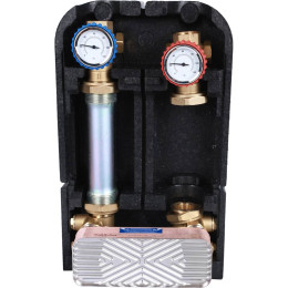 Насосная группа STOUT SDG-0038 с теплообменником 18 пластин, без насоса в теплоизоляции, SDG-0038-182501