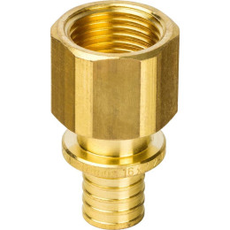 Переходник STOUT с внутренней резьбой 16xG 1/2 для труб из сшитого полиэтилена аксиальный, SFA-0002-001612