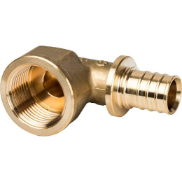 Угольник-переходник STOUT с внутренней резьбой 25xG 3/4 для труб из сшитого полиэтилена аксиальный, SFA-0006-002534