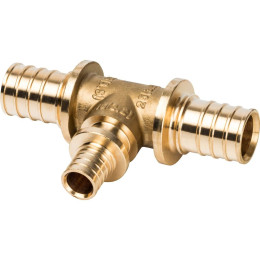 Тройник переходной STOUT 25x16x25 для труб из сшитого полиэтилена аксиальный, SFA-0014-251625