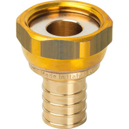 Переходник STOUT с накидной гайкой 25xG 1 для труб из сшитого полиэтилена аксиальный, SFA-0019-002510