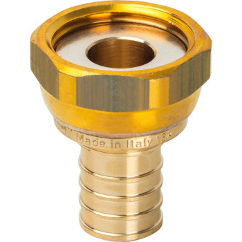 Переходник STOUT с накидной гайкой 25xG 1 для труб из сшитого полиэтилена аксиальный, SFA-0019-002510