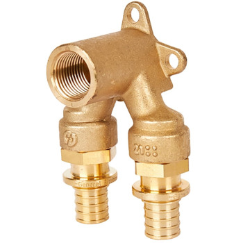 Проточный настенный Угольник STOUT 16x1/2 для труб из сшитого полиэтилена, SFA-0039-001612