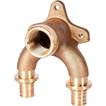 Проточный настенный угольник STOUT 16x1/2 бронзовый для труб из сшитого полиэтилена (340034G041622B), SFA-0040-001612