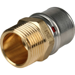 Переходник STOUT с наружной резьбой 1 х32 для металлопластиковых труб прессовой, SFP-0001-000132