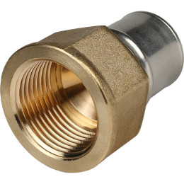 Переходник STOUT с внутренней резьбой 1 х26 для металлопластиковых труб прессовой, SFP-0002-000126