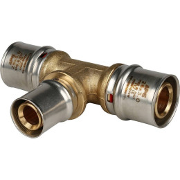 Тройник переходной STOUT 26х20х26 для металлопластиковых труб прессовой, SFP-0005-262026