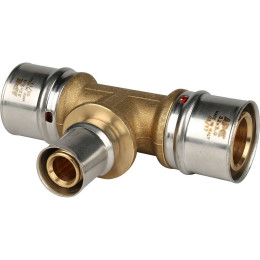 Тройник переходной STOUT 32х20х32 для металлопластиковых труб прессовой, SFP-0005-322032