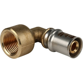 Угольник-переходник STOUT с внутренней резьбой 1/2 х16 для металлопластиковых труб прессовой, SFP-0010-001216