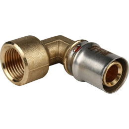 Угольник-переходник STOUT с внутренней резьбой 1/2 х20 для металлопластиковых труб прессовой, SFP-0010-001220