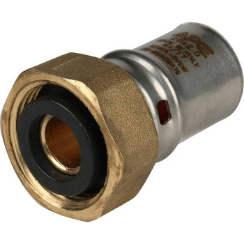 Переходник STOUT с накидной гайкой 3/4 х20 для металлопластиковых труб прессовой, SFP-0016-003420