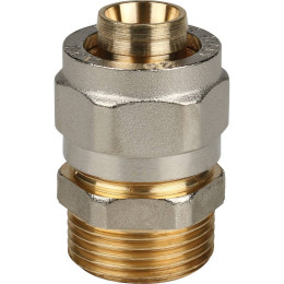 Переходник STOUT с наружной резьбой 3/4 х20 для металлопластиковых труб винтовой, SFS-0001-003420