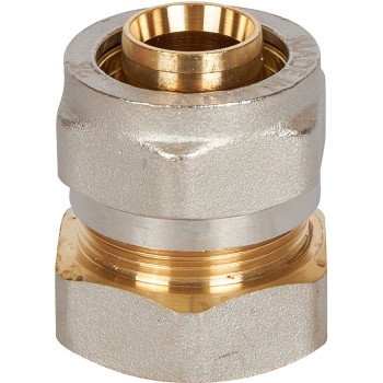 Переходник STOUT с внутренней резьбой 1 х26 для металлопластиковых труб винтовой, SFS-0002-000126