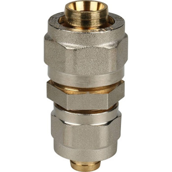 Муфта STOUT соединительная переходная 20x16 для металлопластиковых труб винтовой, SFS-0004-002016