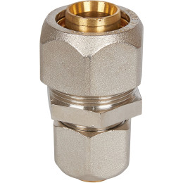 Муфта STOUT соединительная переходная 26x20 для металлопластиковых труб винтовой, SFS-0004-002620