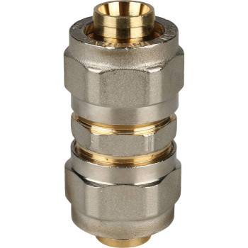 Муфта STOUT соединительная 20х20 для металлопластиковых труб винтовой, SFS-0005-000020