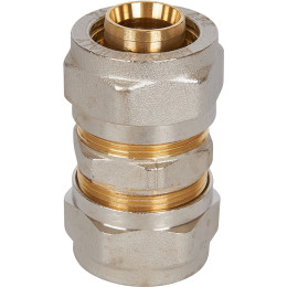 Муфта STOUT соединительная 26х26 для металлопластиковых труб винтовой, SFS-0005-000026