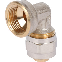 Угольник-переходник STOUT с внутренней резьбой 3/4 х20 для металлопластиковых труб винтовой, SFS-0007-003420