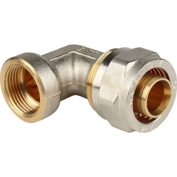 Угольник-переходник STOUT с внутренней резьбой 3/4 х26 для металлопластиковых труб винтовой, SFS-0007-003426