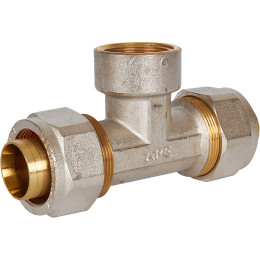 Тройник-переходник STOUT с внутренней резьбой 1 x32 для металлопластиковых труб винтовой, SFS-0012-000132