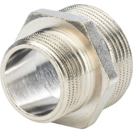 Ниппель НН STOUT переходной никелированный 1 1/4X1, SFT-0004-001141