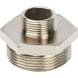 Ниппель НН STOUT переходной никелированный 1 1/2X3/4, SFT-0004-011234