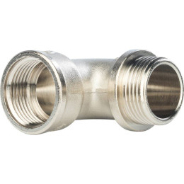 Угольник никелированный STOUT НВ 1 с упором, SFT-0016-000001