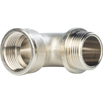 Угольник никелированный STOUT НВ 1 с упором, SFT-0016-000001