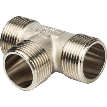 Тройник STOUT НН никелированный 1 X1 X1, SFT-0018-000111