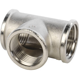 Тройник STOUT ВВ никелированный 1, SFT-0020-000001