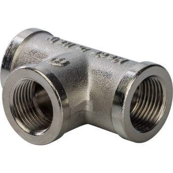 Тройник STOUT ВВ никелированный 3/8, SFT-0020-000038