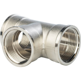 Тройник STOUT ВВ никелированный 1 1/4, SFT-0020-000114