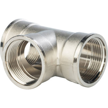 Тройник STOUT ВВ никелированный 1 1/4, SFT-0020-000114