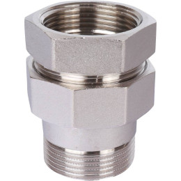 Разъемное соединение STOUT американка ВН 1 1/4 никелированное, уплотнение под гайкой по плоскости, SFT-0045-000114