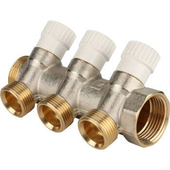 Коллектор распределительный STOUT 1, 3 отвода 3/4 ЕК, SMB 6851 013403