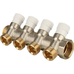 Коллектор распределительный STOUT 1, 4 отвода 3/4 ЕК, SMB 6851 013404