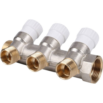 Коллектор распределительный STOUT 3/4 , 3 отвода 1/2, SMB 6851 341203