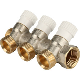 Коллектор распределительный STOUT 3/4, 3 отвода 3/4 ЕК, SMB 6851 343403