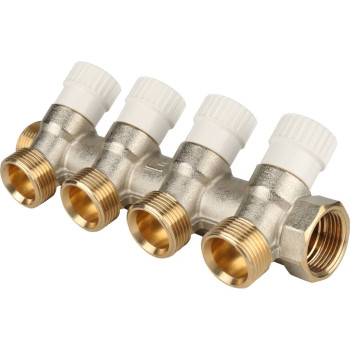 Коллектор распределительный STOUT 3/4, 4 отвода 3/4 ЕК, SMB 6851 343404