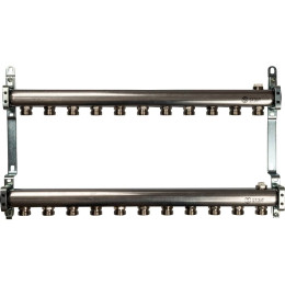 Коллектор из нержавеющей стали для радиаторной разводки STOUT 11 выходов, SMS 0923 000011