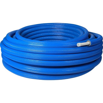 Труба металлопластиковая STOUT в теплоизоляции 32х3,0 (бухта 50 м) (синяя), SPI-0002-053230