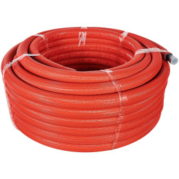 Труба STOUT 32х4,4 (бухта 50 метров) PEX-a из сшитого полиэтилена с кислородным слоем, серая в теплоизоляции (красная), SPI-0003-003244