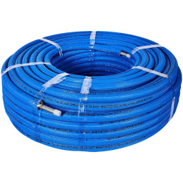 Труба STOUT 16х2,2 (бухта 100 метров) PEX-a из сшитого полиэтилена с кислородным слоем, серая в теплоизоляции (синяя), SPI-0004-001622