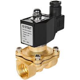 Клапан соленоидный (электромагнитный) STOUT прямого действия НЗ 220В G3/4, SSV-0010-220020