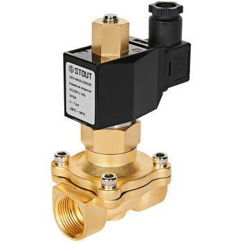 Клапан соленоидный (электромагнитный) STOUT прямого действия НО 220В G3/4, SSV-0020-220020